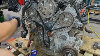 20052017 Honda Odyssey 35L V6 Timing Belt Replaced Engine Removed Best Views Step by Step [upl. by Lenssen475]