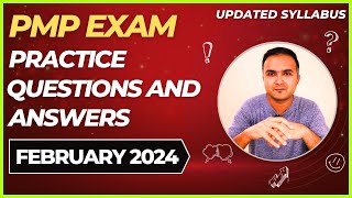 PMP Exam Questions 2024 Feb and Answers Practice Session  PMP Exam Prep  PMP for Project manager [upl. by Nawiat]