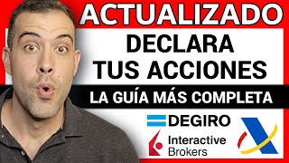 Declaración de la VENTA de ACCIONES en la Renta 👉 Paso a Paso ✅ DEGIRO e Interactive  AutoDeclaro [upl. by Grossman800]