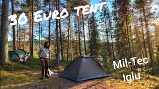 MilTec 2 person iglu  budget tent is it worth buying a 30 Euro tent [upl. by Codding201]