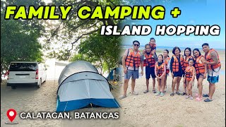 FAMILY CAMPING  ISLAND HOPPING  2nd Time at Ednas Beach and Campsite Calatagan Batangas [upl. by Morell835]