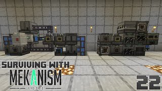 Surviving With Mekanism v10  E22  5x Ore Processing [upl. by Neyuh]