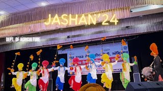 JASHAN’24 Bhangra by Dept of Agriculture Guru Nanak Dev University Amritsar bhangra gnduamritsar [upl. by Akimrej]