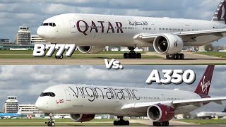 BATTLE of the BEASTS  Boeing 777300ER vs Airbus A3501000 [upl. by Ingeberg]