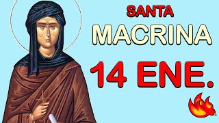 Quién Fue Santa Macrina  Santo del Día 14 de Enero de 2021 [upl. by Ynattirb]