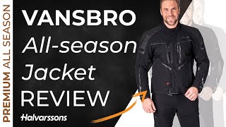 Halvarssons Vansbro  Allseason laminate ventilated motorcycle jacket [upl. by Anisamot174]