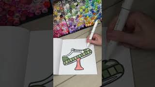 Subscribe for daily coloring videos ❤️☝🏼 coloring ohuhumarkers coloringbook [upl. by Hazem98]