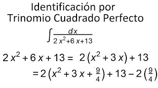 Integrales  Identificación por Trinomio Cuadrado Perfecto 4 [upl. by Acisse191]