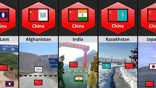 Chinas Border With Neighboring Countries [upl. by Marsiella]