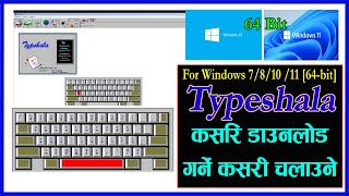 How To download typeshala for Windows 10 64 bit  Windows 781011 typshala nepali [upl. by Fawna]