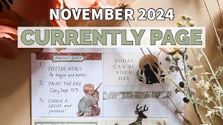 November 2024 Currently Page Plan With Me  Classic Happy Planner [upl. by Felizio]