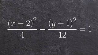 how to determine the foci and vertices of a hyperbola [upl. by Homovec]