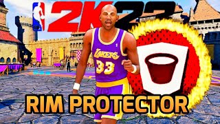 NBA2K23 BEST BIGMAN Kareem AbdulJabbar Rim Protector Build [upl. by Nicolette512]