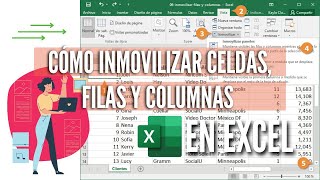 ¿CÓMO INMOVILIZAR FILAS O COLUMNAS EN EXCEL [upl. by Lily504]