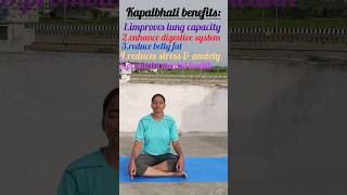 kapalbhati benefits breathingexercises kapalbhati yoga shorts viralvideo [upl. by Kylah]