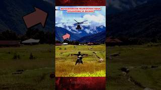 Badan prajurit TNI ini ditahan rekannya ketika ia memarkirkan helikopter tni tniindonesia bravo [upl. by Bobbee]