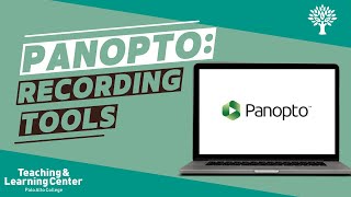 Panopto Recording Tools [upl. by Nels]