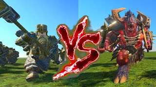 Hammerers VS Minotaurs of Khorne Total War Warhammer 3 [upl. by Kirsti]