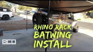 Jeep Wrangler Rhino Rack Batwing Awning Install  Pioneer Platform JKU [upl. by Nagn745]