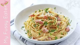 One Pot Spaghetti Carbonara  Easy Family Meals [upl. by Abert]