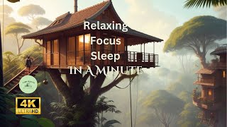 Cozy Jungle Cabin Escape  Soothing Nature Ambience for Relaxation [upl. by Ahsikat]