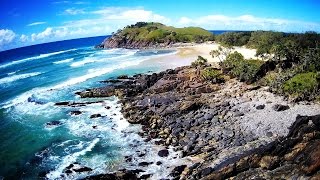 Drone view of Cabarita Beach  Hubsan 501SS [upl. by Ambrosane]