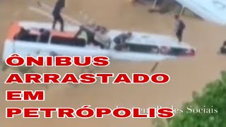 Ônibus arrastado em Petrópolis [upl. by Dena]