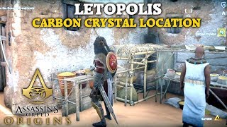 Assassins Creed Origins  Carbon Crystal Location  Hidden Treasure  Letopolis [upl. by Scoter834]