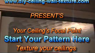 Artexing Comb Fan Ceiling Texture How to get the Pattern Straight [upl. by Drof293]