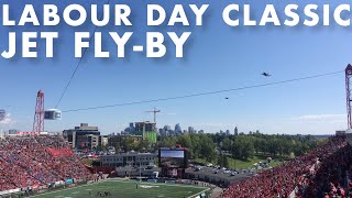 CF18 Hornet Jet Flyby at the 2019 Labour Day Classic [upl. by Fraya796]