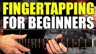 A Beginners Finger Tapping Guitar Tapping Lesson [upl. by Mcneely]