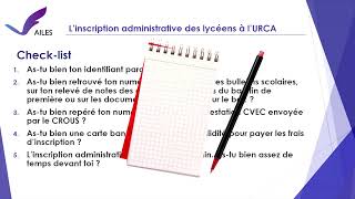 Comment sinscrire à lURCA [upl. by Leahcimnaes809]