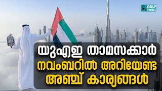 UAE Important Updates നവംബറിലെ അഞ്ച് പുതിയ അപ്ഡേറ്റുകളെ കുറിച്ച് അറിയാം [upl. by Ma]