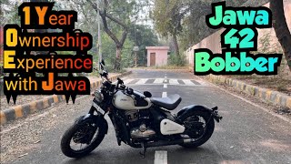 🛑Jawa 42 Bobber 1 Year Ownership Experience Should You Consider Jawa 42 Bobber❓ [upl. by Ecargyram]