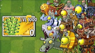 PVZ 2 Final Boss  All PEA Plants Max Level Attack Pvz2 All Bosses Fight [upl. by Lunseth]