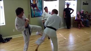 Bridges Martial Arts  RiverBend Academy Demonstration  Sparring [upl. by Heady]