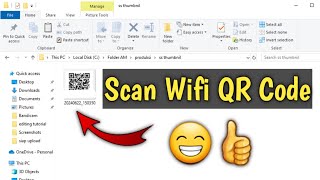 How to Scan WiFi QR Code with Laptop [upl. by Constantino]