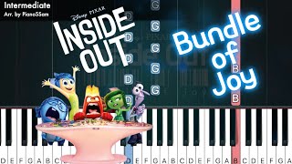 Intermediate Bundle of Joy  Inside Out  Piano Tutorial [upl. by Cassandre925]