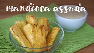 MANDIOCA ASSADA com requeijão vegano [upl. by Fawna]