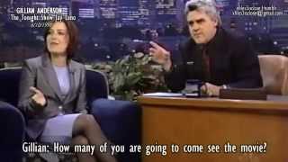 Gillian Anderson  The Tonight Show Jay Leno 1998 [upl. by Ytsanyd735]