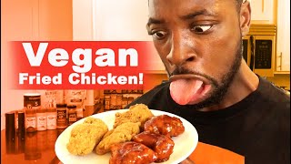 How To Make Vegan Fried Chicken w Preacher Lawson Cooking With A Comedian [upl. by Anad]