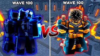 UPGARDED TITAN CAMERAMAN vs FUTURE LARGE CLOCKMAN🔥  Roblox Toilet Tower Defense [upl. by Ettenyar]