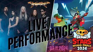 Exclusive DragonForce Live Performance of A Draco Tale at Brawl Stars World Finals [upl. by Aiyotal]