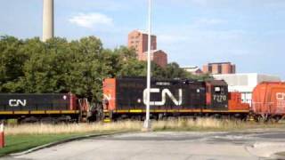 CN Chatham Local at Hiram Walker in Windosr ON [upl. by Julietta297]