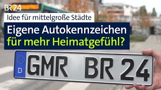 Eigenes Autokennzeichen ab 20000 Einwohnern Wie die Idee in Germering ankommt  Abendschau  BR24 [upl. by Thirzi]