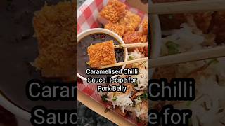 The Best Sauce for Crispy Pork Belly Caramelised Chilli Sauce Recipe is in description shorts [upl. by Enialem]