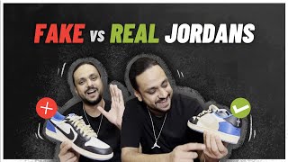 Rs 2000 Fake Jordans vs Rs 200000 Jordans  Travis Scott Fragment Lows [upl. by Arayt678]