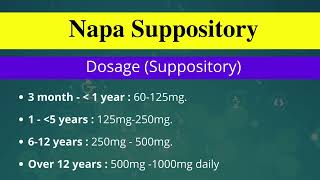 Napa250 mgSuppositoryParacetamolBeximco Pharmaceuticals Ltd [upl. by Clarkson]