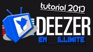 Deezer en illimité supprimer limite supprimer pub deezer débrider Deezer  2016 [upl. by Yardley]