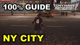 NY CITY All Goals Collectibles amp Secrets Tony Hawks Pro Skater 12 Gameplay Walkthrough [upl. by Nomal771]